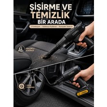 Alkasaz Kablosuz Hava Pompası ve Vakumlu El Süpürgesi