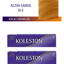 Alkasaz 2 Adet Single Tüp Boya Saç Boyası Altın Sarısı 9/3