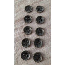 İleri Europe Antık Sarı Metal Düğme 12 mm 10 Adet