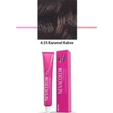 Alkasaz Premium 4.35 Karamel Kahve - Kalıcı Krem Saç Boyası 50 G Tüp