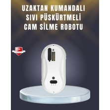 Alkasaz 2800 Pa Güçlü Emişli Akıllı Cam Temizleyici Robot