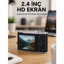 Getittir 4K Video Kayıtlı 48 Mp Dijital Fotoğraf Makinesi Otomatik Odaklama - Lisinya
