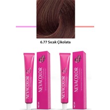 Alkasaz 2 Li Set Premium 6.77 Sıcak Çikolata - Kalıcı Krem Saç Boyası 2 x 50 G Tüp