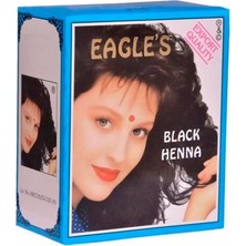 Alkasaz Eagle's Orijinal Hint Kınası Saç Boyası Siyah - Black Henna
