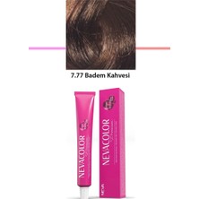 Alkasaz Premium 7.77 Badem Kahvesi - Kalıcı Krem Saç Boyası 50 G Tüp