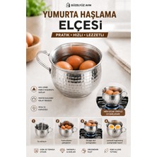 Güzelyüz Avm Motifli Elçe Yumurta Haşlama Kazanı Alüminyum Boy Çap 14 cm Yükseklik 12CM