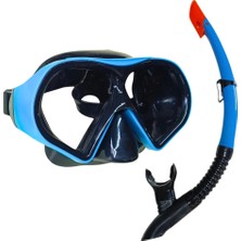 Alkasaz Star Diving Dalış Maskesi ve Snorkel Yetişkin - 51713-MAVİ