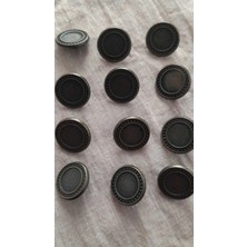 İleri Europe Antık Sarı Metal Düğme 17 mm 12 Adet