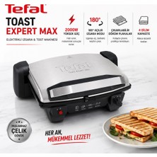 Tefal Toast Expert Max 2000 Watt Elektrikli Izgara & Barbekü Özellikli Tost Makinesi
