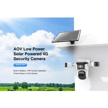 Vstarcam BG621SR 3 Kameralı 6mp Güneş Panelli Sim Kartlı 4g Solar Kamera