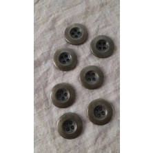 İleri Europe Antık Sarı Metal Düğme 15 mm 7 Adet