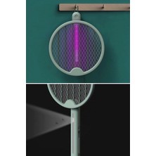 Eco Lounge Tenis Raketi Tipi Masaüstü Olabilen Gece Lambalı Sinek Kovucu,öldürücü Raket