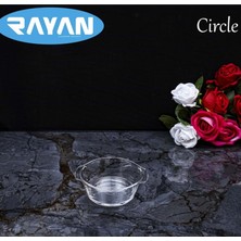 Alkasaz Circle Tekli Yuvarlak Cam Kahvaltılık ROYALEKS-81474