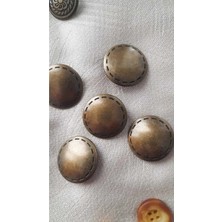 İleri Europe Antık Sarı Metal Düğme 2 mm 5 Adet
