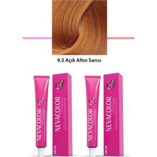 Alkasaz 2 Li Set Premium 9.3 Açık Altın Sarısı - Kalıcı Krem Saç Boyası 2 x 50 G Tüp