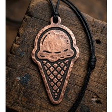 Yerlikaya Bakır Dondurma Külah Bakır Kolye