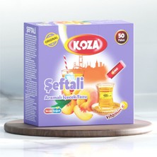 Alkasaz Koza Tek Içimlik Şeftali Aromalı Toz Içecek 50'li