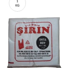 Alkasaz Beyaz Kalın Atlet Poşet Orta Boy 28X50 cm 1 kg 1 Paket (Takriben 75 Adet)