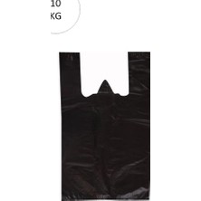 Alkasaz Siyah Atlet Poşet Mini Boy 20X34 cm Takriben 2.350 Adet 10 kg