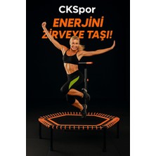 Slipt 135 cm 54 Inç Pro Yeni Nesil Trambolin, Altıgen Step Trambolin, Yeşil