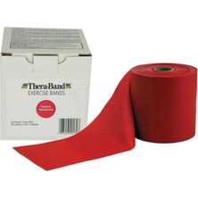 Theraband Thera-Band Egzersiz Bandı 1.5 Metre Orta Sert Kırmızı, Thea-6