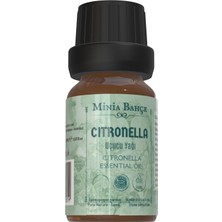 Minia Bahçe Bitki Sanat Atölyesi Sitronella Uçucu Yağı% 100 Saf ve Doğal 10 ml (Citronella Oil)