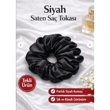 Kl Home Siyah Saten Lastikli Toka (1 Adet )