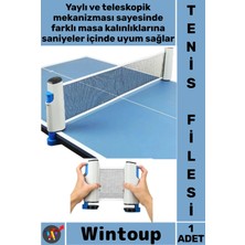 Wintoup #masatenisi Portatif Teleskopik Mekanizma Profesyonel Sağlam Spor Açılır Kapanır Masa Tenisi Filesi