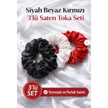 Kl Home 3'lü Toka Seti (Kırmızı,siyah Beyaz)
