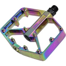 Double Tree Alüminyum, Çivili, 2du Rulmanlı, Çok Renkli Rainbow Bisiklet Platform Pedal HD-919