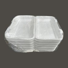 Dağyüce 36/d Tek Kullanımlık Köpük Iskender Kapaklı Kase Kutu - 23.5X15 Cm. - 20 Adetlik 1 Paket