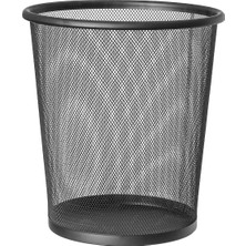 Art Moon Mesh / 699768 / Kağıt Sepeti File Çöp Kovası Siyah Ofis / Çelik, Siyah / 12 L Kapasite / 26,5 x 29,5 cm