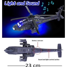 Lrs Store 23 cm Sesli Işıklı Metal Helikopter Oyuncak – Çek Bıraki Ses ve Işık Dayanıklı Model Helikopter