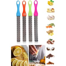 Qniay Renkli Saplı Limon Peynir Sarımsak Zencefil Vb. Dilimleyicisi Uzun Rende (1ADET)