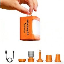 Aerogogo Gıga Pump 5.0 / Ultra Hızlı Şişirme &amp; Vakum Pompası, LED Işıklı (260 L/dk, 5 Kpa)