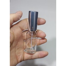 Wellline 15 Adet Boş Gümüş Kapaklı Kolonya Şişesi Doldurulabilir Cep Cam Parfüm Şişesi 20 ml 8697431718545