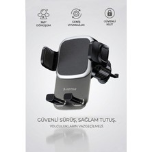 Kensa Havalandırma Tipi 360° Ayarlanabilir Araç Içi Telefon Tutucu