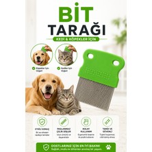 RİBAC Kedi Köpek Bit ve Pire Tarağı Ince Dişli Tüy Temizleme Tarağı