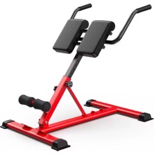 Clifton Hyperextension Ters Mekik Aleti Alpin Iron G-12 Hiperekstansiyon Tezgahı Kırmızı Tek Ebat
