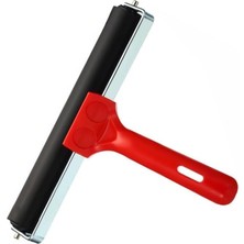 Kauçuk Baskı Merdanesi 15 cm Metal 1 Adet Plastik Linol Baskı Merdanesi Silindir Rulo Merdane Vinil Baskı Yapıştırma