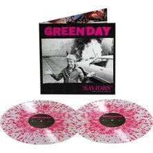 Plak İstasyonu Green Day Saviors (Édition De Luxe) Limited Expanded Clear With Hot Pink Splatter Edition Double Lp Plak