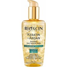 Bioxcin Keratin &amp; Argan Onarıcı Saç Bakım Yağı, 150 Ml, Yıpranmış ve Hasar Görmüş Saçlar
