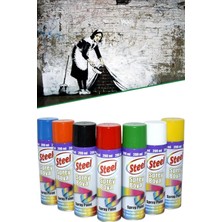 Mobee Steel Ahşap-Metal-Plasti̇k-Demi̇r Boyama Sprey Boya 200ML Kırmızı 1410