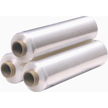 Palet Rulo Streç Film Folyo - Şeffaf - 17 Mikron - 50 Cm. x 300 Metre - 3 Adet