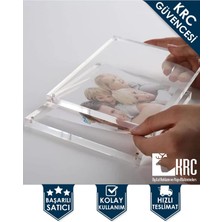 Krcdijital Fotoğraf ve Resim Çerçevesi Mıknatıslı Pleksi 12,7 cm x 17,7 cm Şeffaf KRCNM86