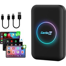 Carlinkit Tbox Lite Kablosuz Ai Kutusu, Ram 2g+Rom 32G, Carplay ve Android Oto, Destek Kablosuz Carplay ve Kablosuz Android Oto, Youtube, Waze, Spotify ile Bir Araba