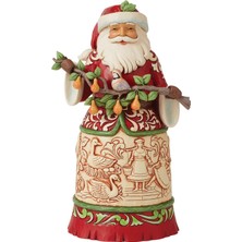Enesco Jim Shore Twelve Days Santa Worldwide Ev Heykelcik