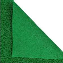 Kaymaz Taban Halı Kıvırcık Paspas 14 mm Kırmızı Su Emici Iş Yeri Apartman Kaymaz Kıvırcık Paspas YESIL-100 x 300