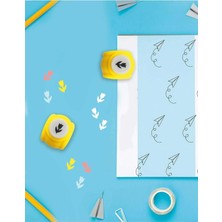 Kağıt Gemi Dükkan Sarı Lale Desenli Mini Delgeç Çok Renkli Tek Ebat DG-1002-102