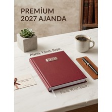 Aksiyon Global 2027 Ajanda 14X20 Cilt Bezli Günlük (Ekonomik)Bordo